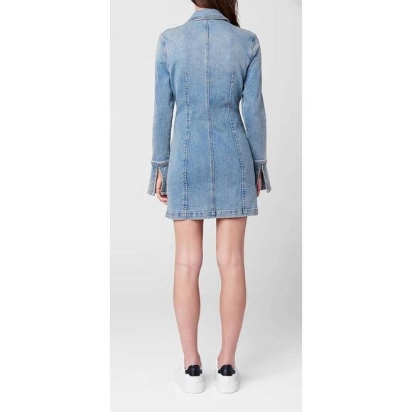 BLANKNYC The Smooth‎ Talker Dress Size XS Denim Bonded Dress NWT - Picture 3 of 11